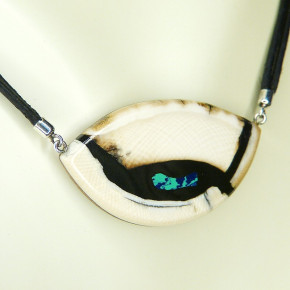 Mammut-Collier mit Azurit