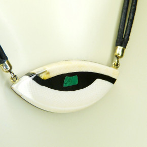 kleines Mammut-Collier mit Malachit