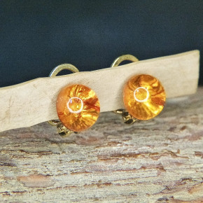 Bernstein-Ohrclipse ca. 10mm