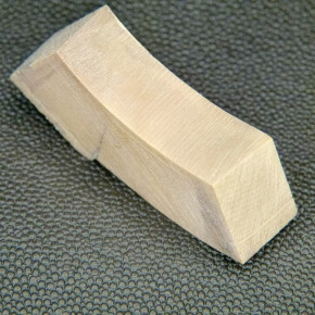 Mammut-Bogenstück braun ca.54x19x13-14mm