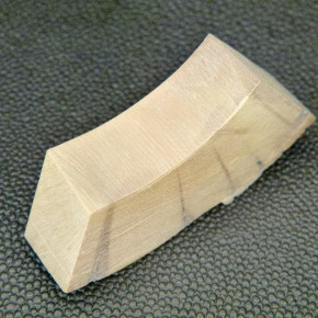 Mammut-Bogenstück braun ca.54x19x13-14mm