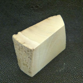Mammut-Zuschnitt mit Rinde ca.50x44-42x20-2,5mm