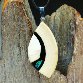 Mammut-Anhänger mit Azurit