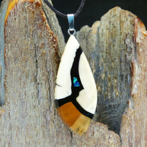 Mammut-Anhänger mit Azurit