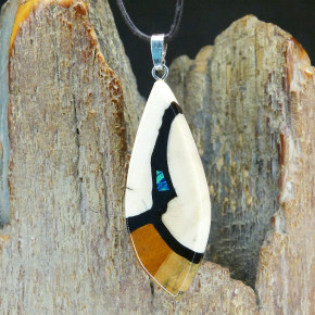 Mammut-Anhänger mit Azurit