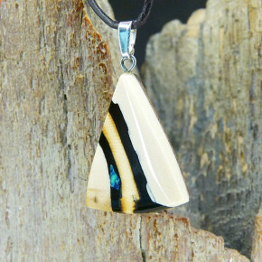 Dreieckanhänger mit Azurit