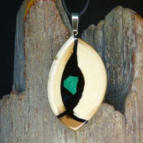 Mammut-Anhänger mit Malachit