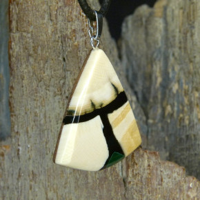 Mammut-Anhänger mit Malachit