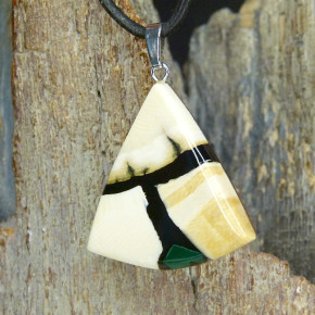 Mammut-Anhänger mit Malachit