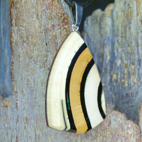 Mammut-Anhänger mit Malachit