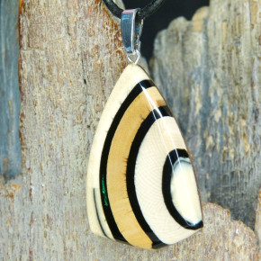 Mammut-Anhänger mit Malachit