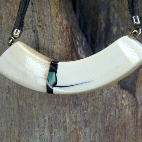 Mammut-Bogencollier mit Malachit