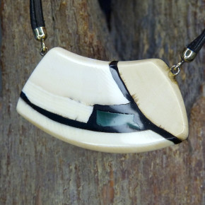 Mammut-Collier mit Malachit