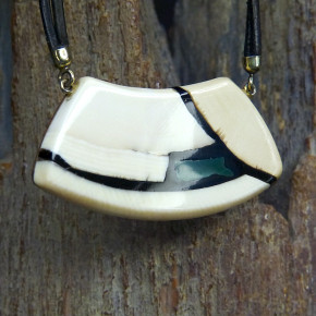 Mammut-Collier mit Malachit