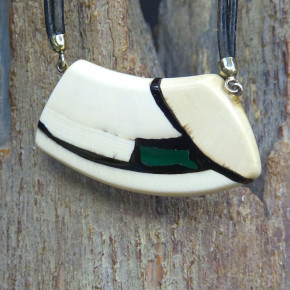 Mammut-Collier mit Malachit