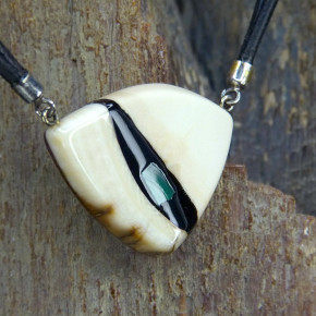 kleines Mammutcollier mit Malachit
