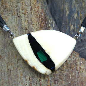 kleines Mammutcollier mit Malachit