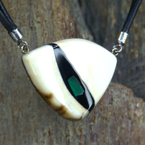 kleines Mammutcollier mit Malachit