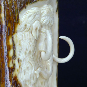 Mammut-Relief aus der Rinde