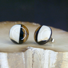 Mammut-Ohrstecker rund ca. 14mm