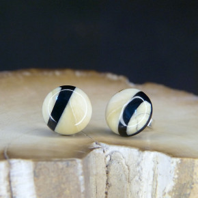 Mammut-Ohrstecker rund ca. 12mm