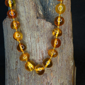 Kugelkette Naturbernstein Barockform