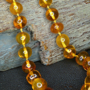 Kugelkette Naturbernstein Barockform