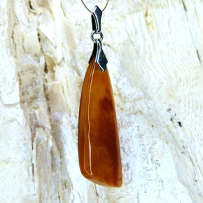 Bernstein-Anhänger dunkel gewolkt