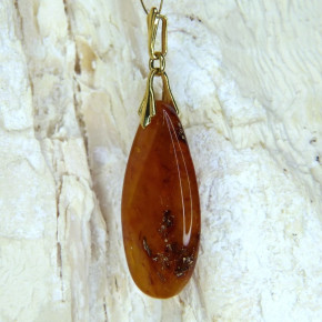 Bernstein-Anhänger Tropfenform