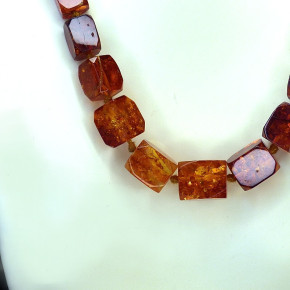 Quaderkette aus Naturbernstein ca. 54cm