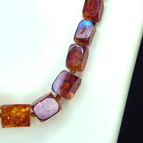 Quaderkette aus Naturbernstein ca. 54cm