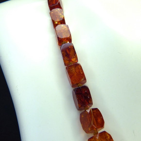 Quaderkette aus Naturbernstein ca. 54cm