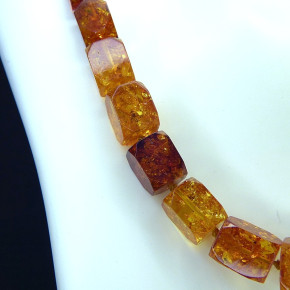 tolle auffällige Quaderkette ca. 77cm