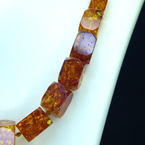 tolle auffällige Quaderkette ca. 77cm