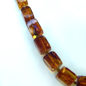 Quaderkette aus Naturbernstein ca. 67cm