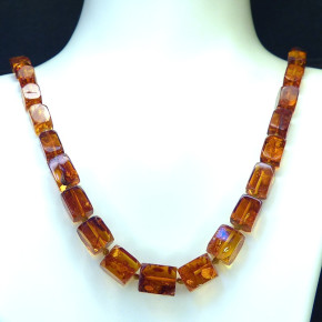 Quaderkette aus Naturbernstein ca. 67cm