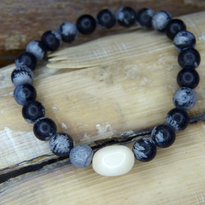 Armband Mammut mit Obsedian