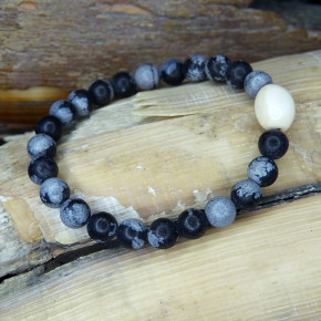 Armband Mammut mit Obsedian