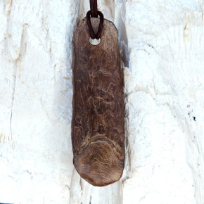 Naturstück eines fossilen Walrosszahns