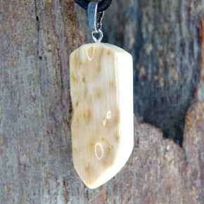 Rindenanhänger cremig