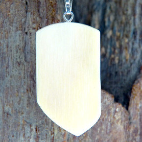 Rindenanhänger cremig