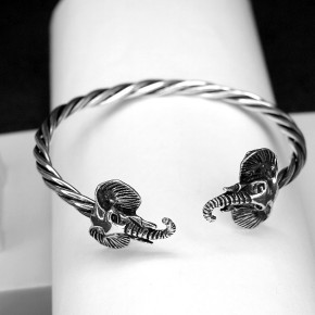 Silberreif mit Elefanten