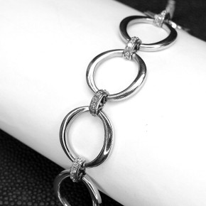 Silberarmband mit Zirkonia