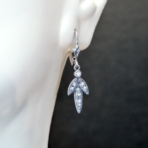 Silberohrringe mit Zirkonia