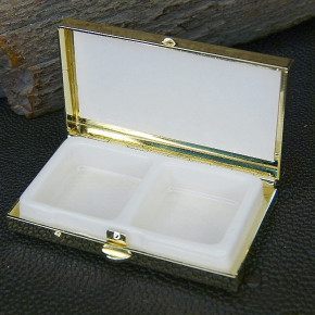 Pillendose mit 2 Fächern