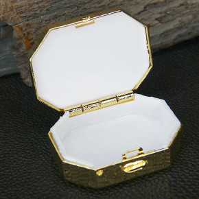 kleine Pillendose 8-eckig mit Mammut