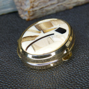 kleine Pillendose mit Mammutmosaik