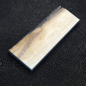 Mammut-Platte mit Riss ca. 65 x 26 x 4,2 bis 5,5mm