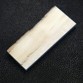 Mammut-Platte mit Riss ca. 65 x 26 x 4,2 bis 5,5mm