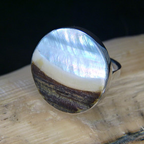 Silberring mit Perlmutt W19